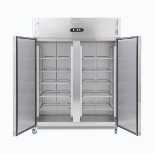 Bromic UC1300SD-NR Upright 2 Door Stainless Steel Fridge 1300L - Image 2