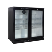 Exquisite UBC210 Back Bar Fridge, 2 Swing Doors, 219L