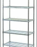 3 Tiers, Wire Grid Post Style, 300mm depth shelves, 1200H