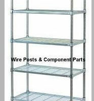 Wire Grid Shelving-Posts & Component Parts