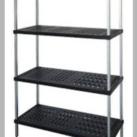 3 Tiers, ABS Real Tuff Post Style, 300mm depth shelves, 1200H